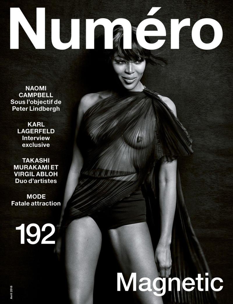 Naomi Campbell Covers Numero Magazine April 2018