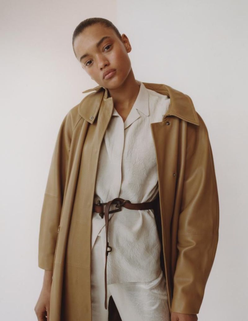 Lameka Fox by Benjamin Vnuk for WSJ Magazine May 2018 - Neutral Pieces for Spring