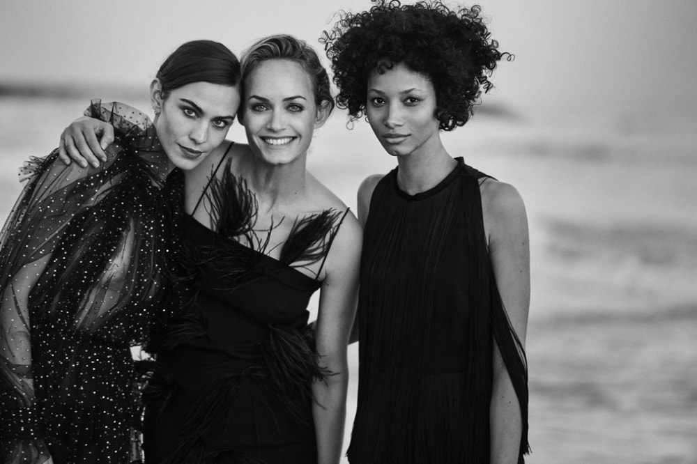 Alexa Chung, Amber Valletta, Lineisy Montero by Peter Lindbergh for Douglas Cosmetics 2018 Ad Campaign