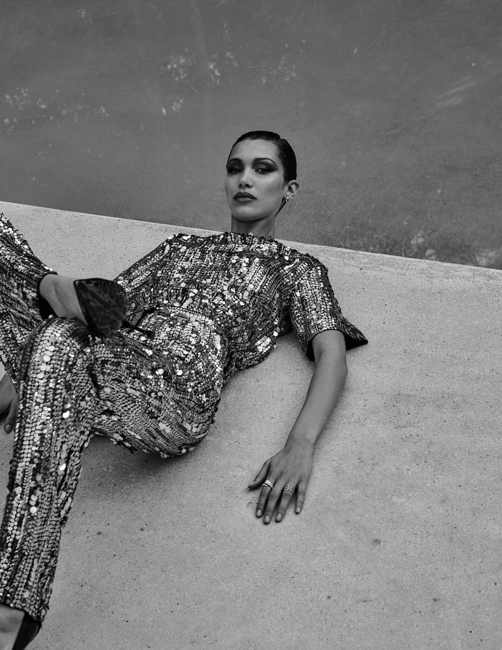 Bella Hadid by Chris Colls for Vogue Mexico July 2018