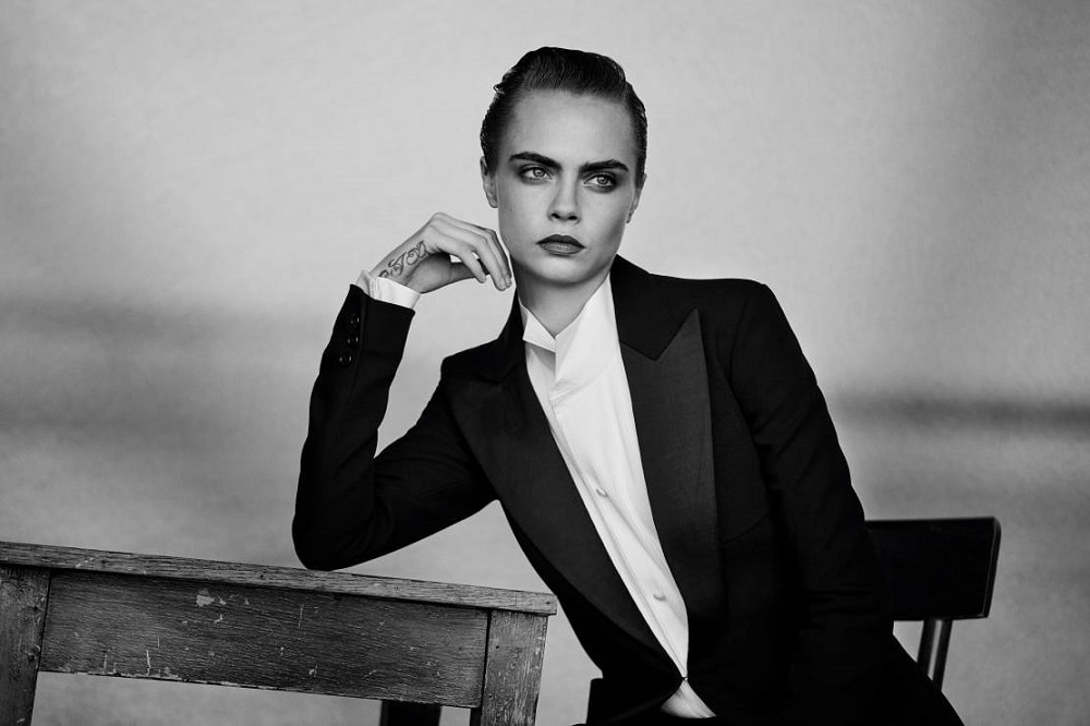 Cara Delevingne by Peter Lindbergh for Douglas Cosmetics 2018 Ad Campaign