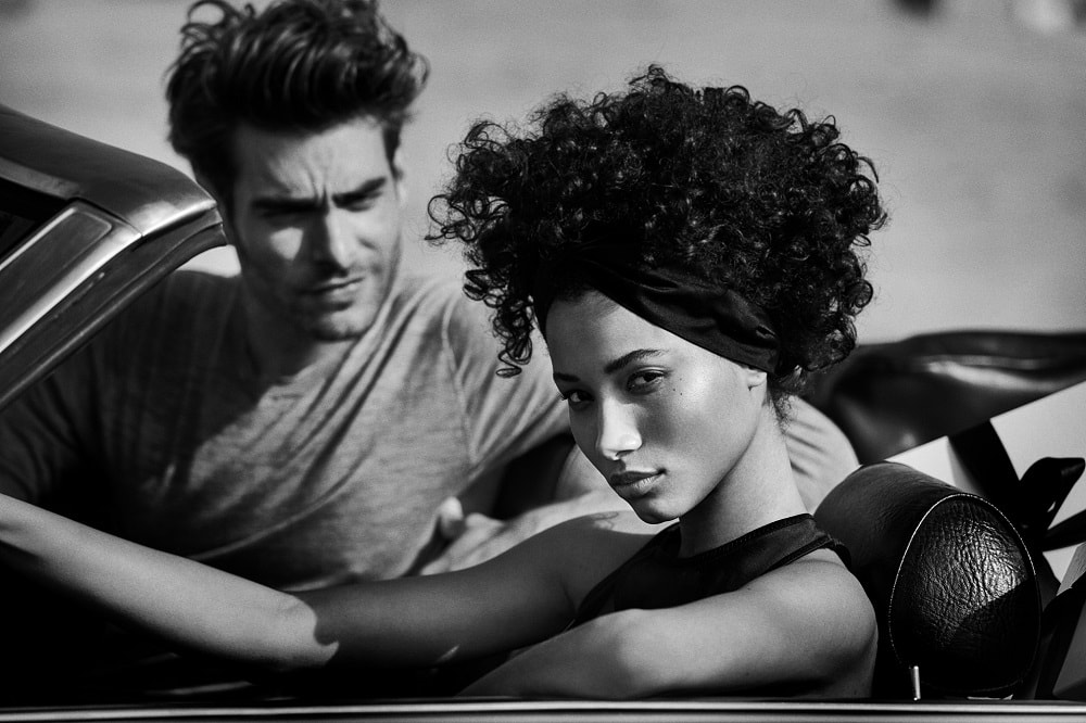 Lineisy Montero Jon Kortajarena by Peter Lindbergh for Douglas Cosmetics 2018 Ad Campaign