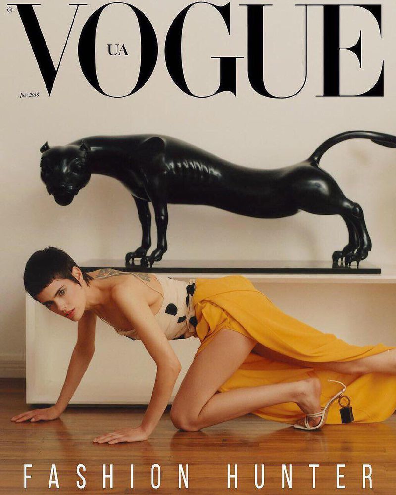 Taja Feistner Covers Vogue Ukraine June 2018 Fashion Hunter Issue