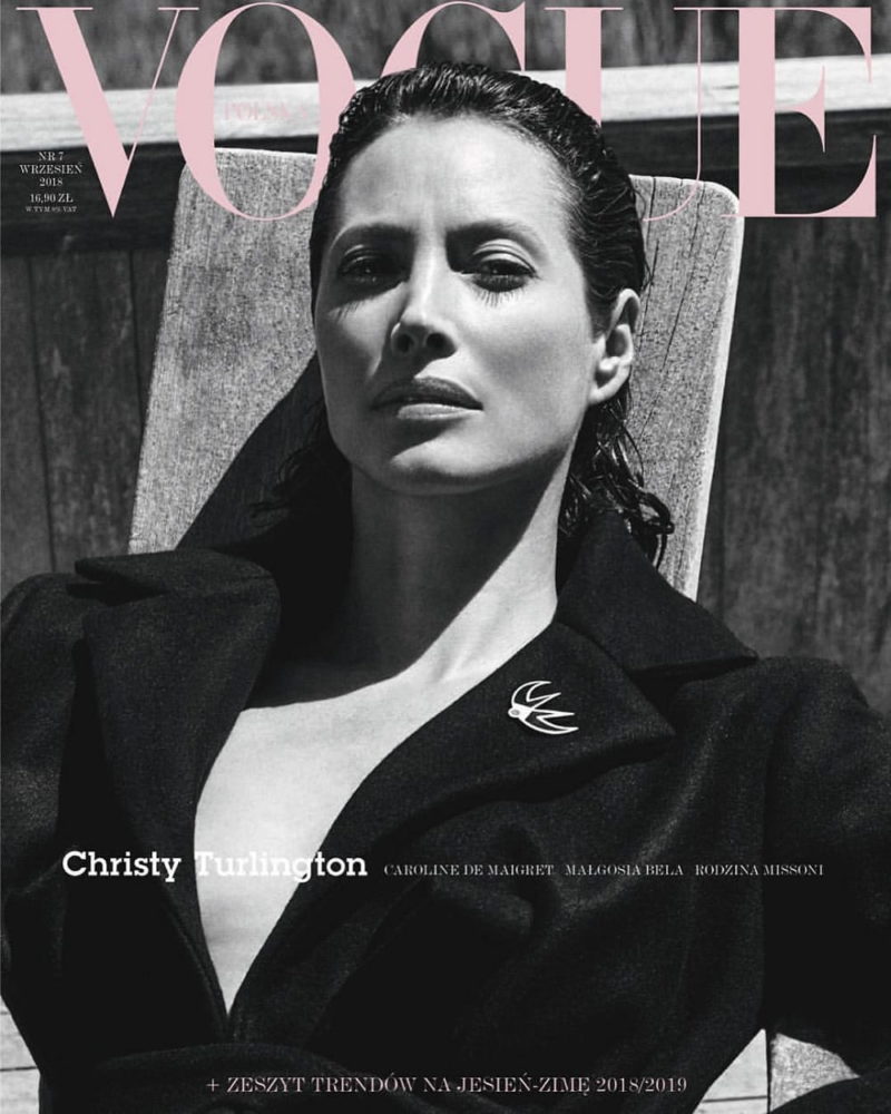 Christy Turlington by Chris Colls for Vogue Poland September 2018 ...