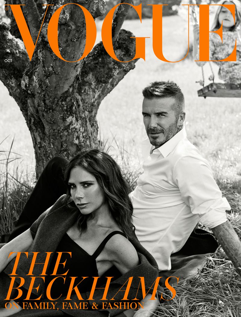 Victoria Beckham x David Beckham Covers British Vogue October 2018 - The Beckhams