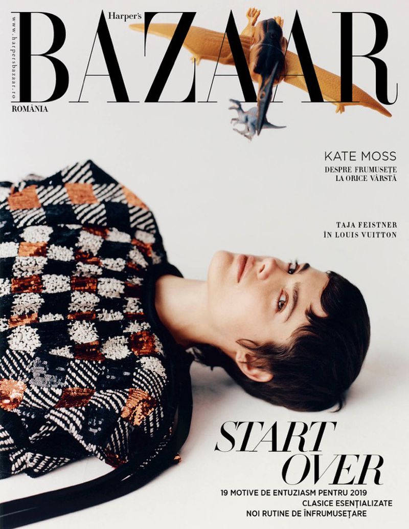 Taja Feistner Covers Harpers Bazaar Romania January 2019