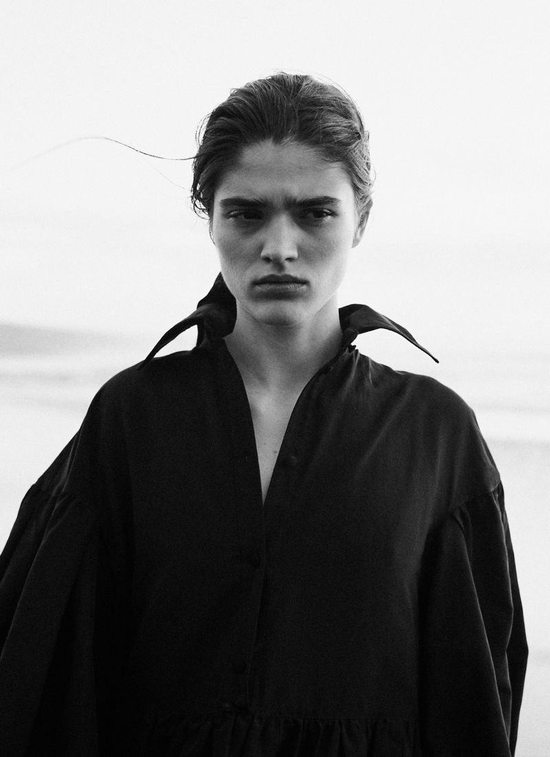 Alexandra Micu by Sonia Szostak for Porter Edit Magazine April 2019 The Woman in Black
