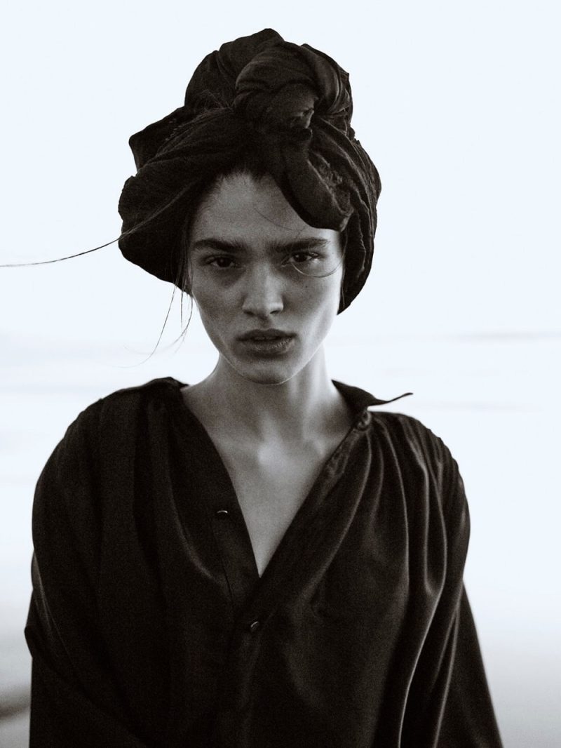 The Woman in Black: Alexandra Micu Covers Porter Edit Magazine April ...