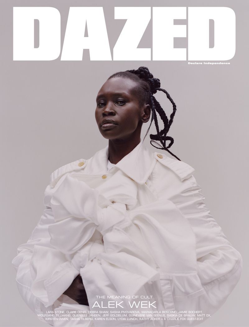 Alek Wek by Tyler Mitchell for Dazed Magazine Spring-Summer 2019 Cover, styled by Robbie Spencer