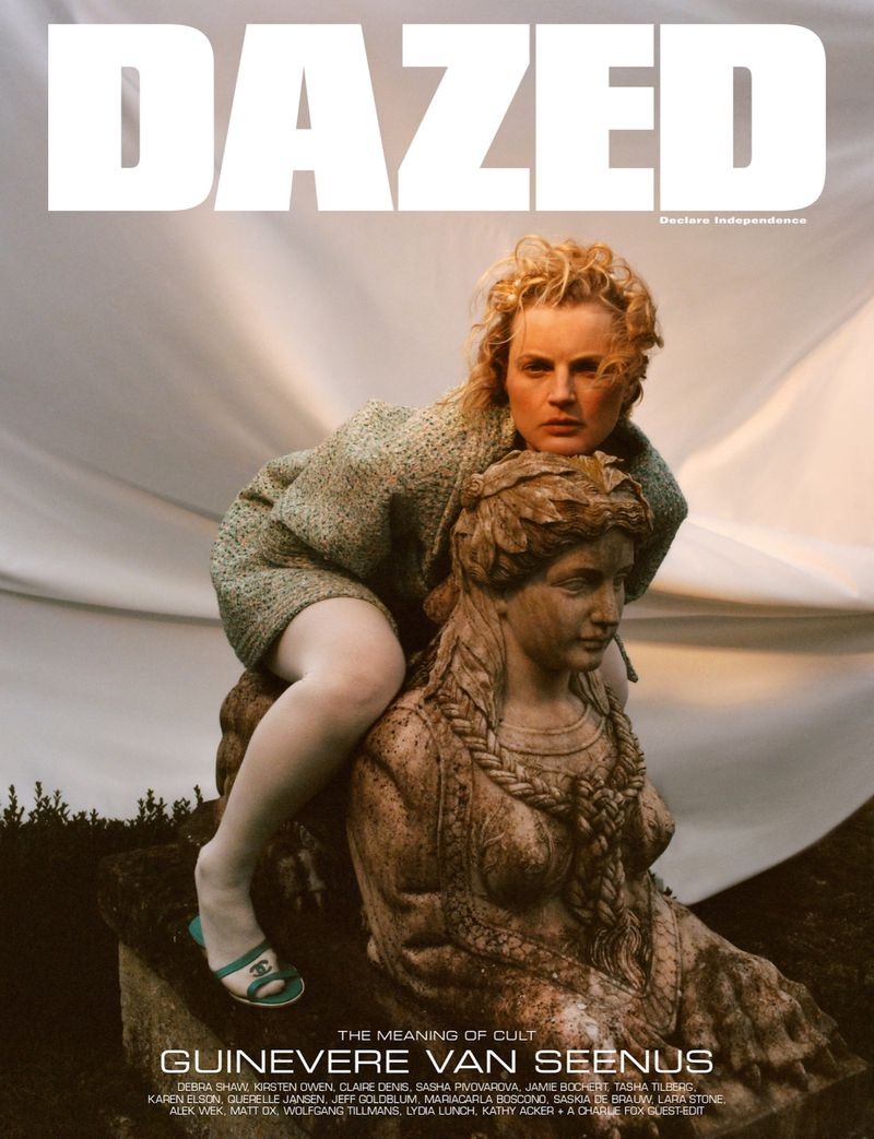 Guinevere Van Seenus by Tom Johnson for Dazed Magazine Spring-Summer 2019 Cover, styled by Elizabeth Fraser-Bell