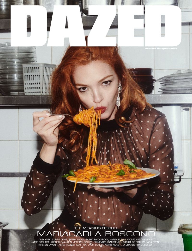 Mariacarla Boscono by Charlotte Wales for Dazed Magazine Spring-Summer 2019 Cover, styled Elizabeth Fraser-Bell