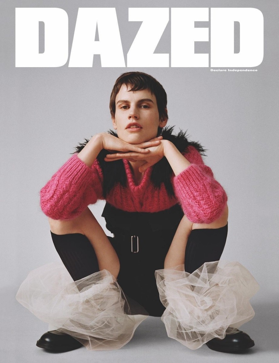 Saskia de Brauw by Angelo Pennetta for Dazed Magazine Spring-Summer 2019 Cover, styled by Robbie Spencer