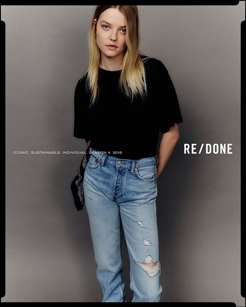 Roos Abels for Re/Done Fall 2019 Ad Campaign