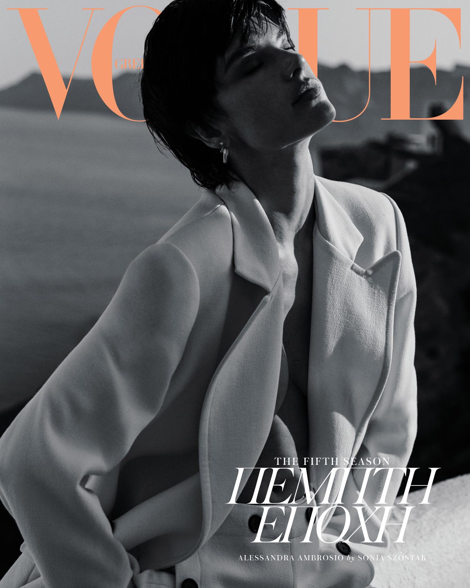 Alessandra Ambrosio Covers Vogue Greece September 2019 Back to 90s Linda Evangelista Tribute