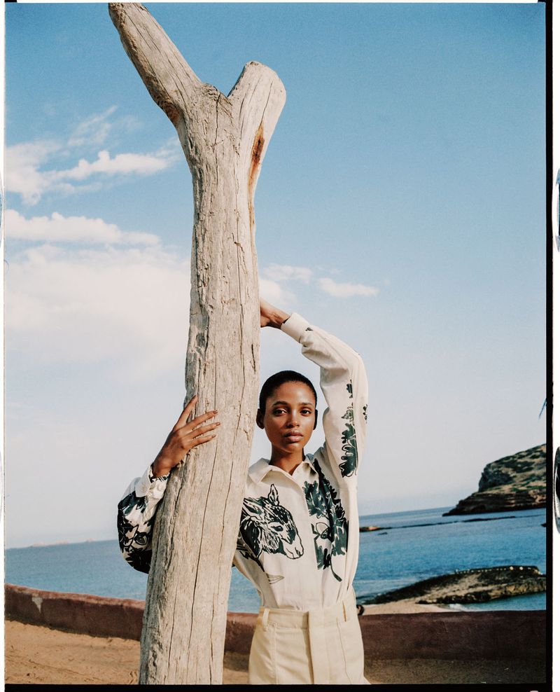 Aya Jones in Jacquemus by Dan Beleiu for Vogue Spain September 2019