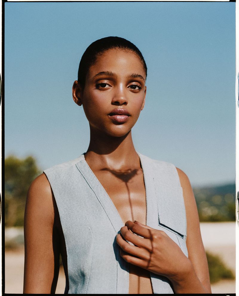 Aya Jones in Jacquemus by Dan Beleiu for Vogue Spain September 2019