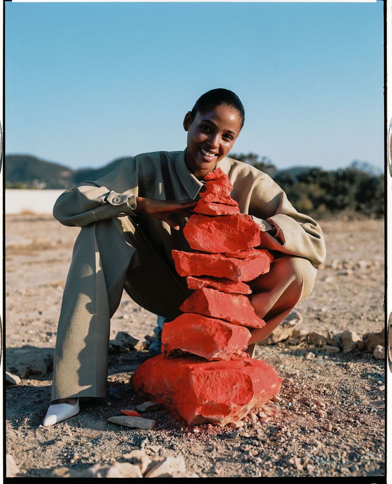 Aya Jones in Jacquemus by Dan Beleiu for Vogue Spain September 2019