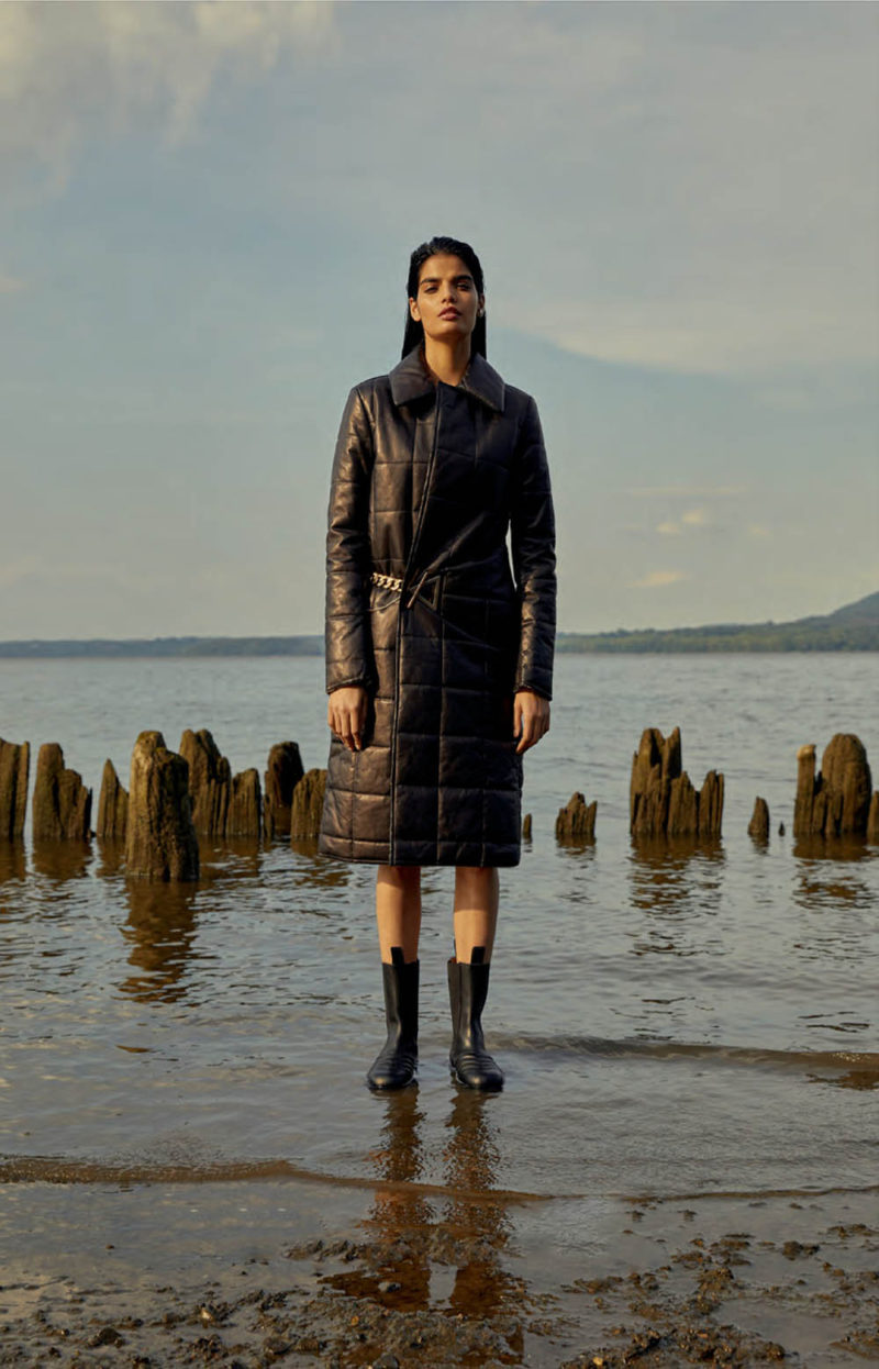 Leather Weather: Bhumika Arora by Royal Gilbert for Elle Canada October 2019