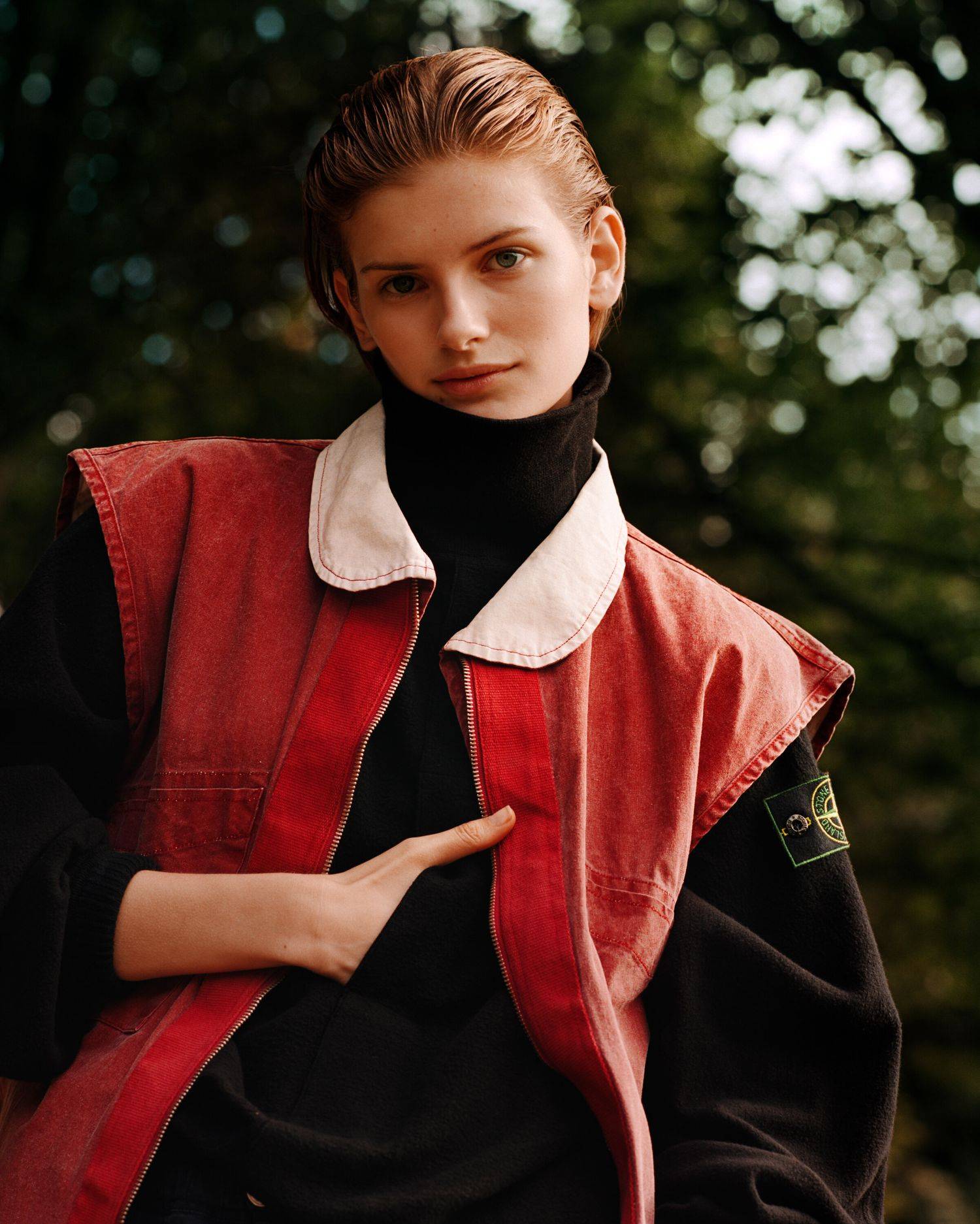 Signe Veiteberg in Stone Island by Alasdair McLellan for System Magazine Fall-Winter 2019