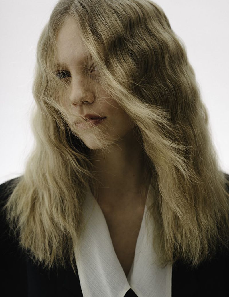 Model: Laura Schellenberg. Hair Stylist: Yumiko Hikage. Makeup Artist: Cyril Laine