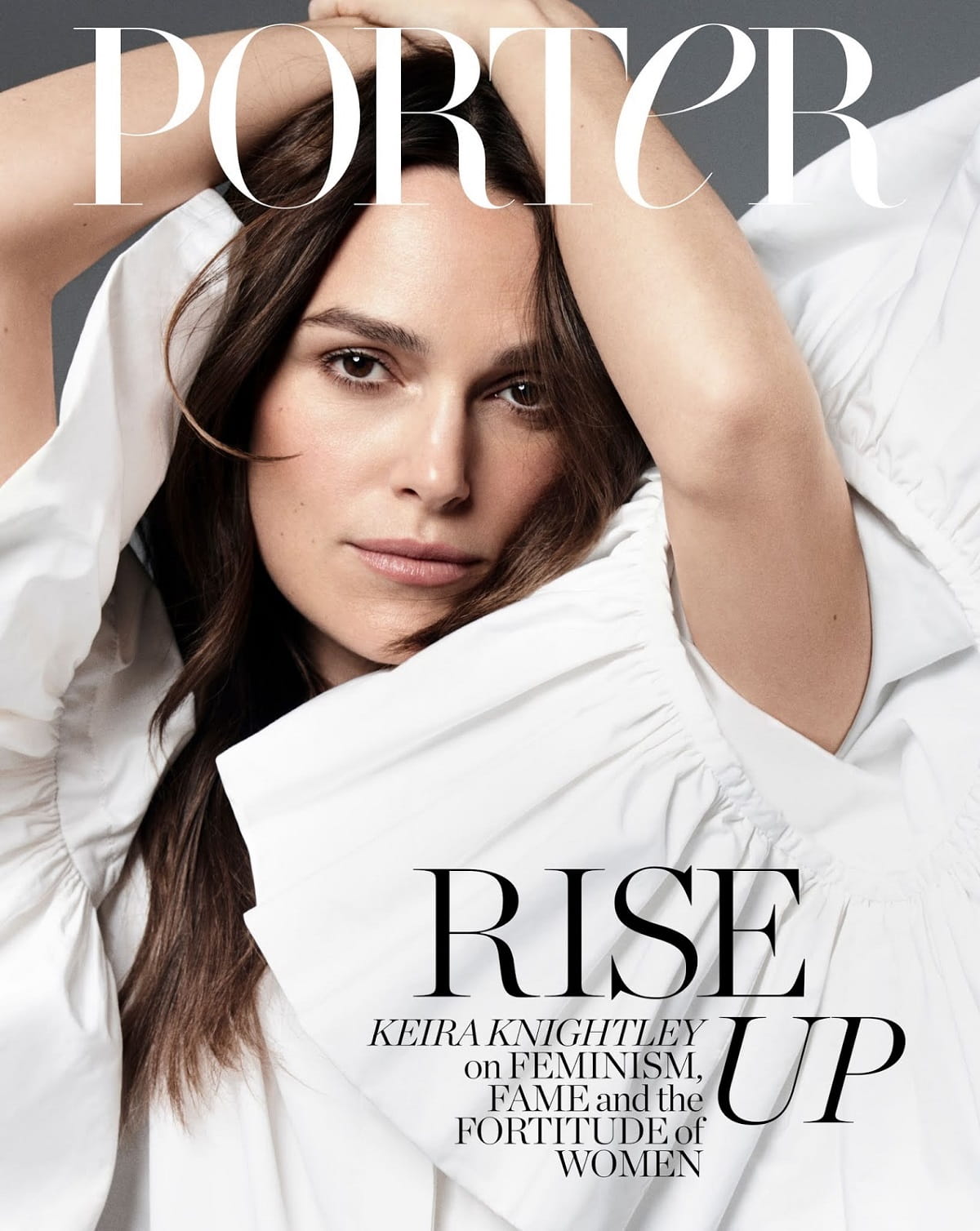  Acting Out: Keira Knightley Covers Porter Edit Magazine March 2020. Shop Black and White Wardrobe Edit 