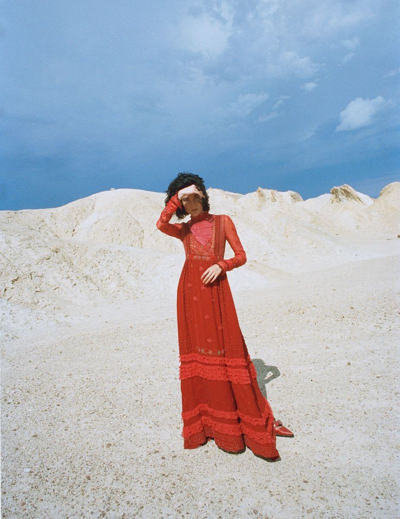 Desert Rose: Heather Kemesky by Jesse Laitinen for Vogue Ukraine November 2017