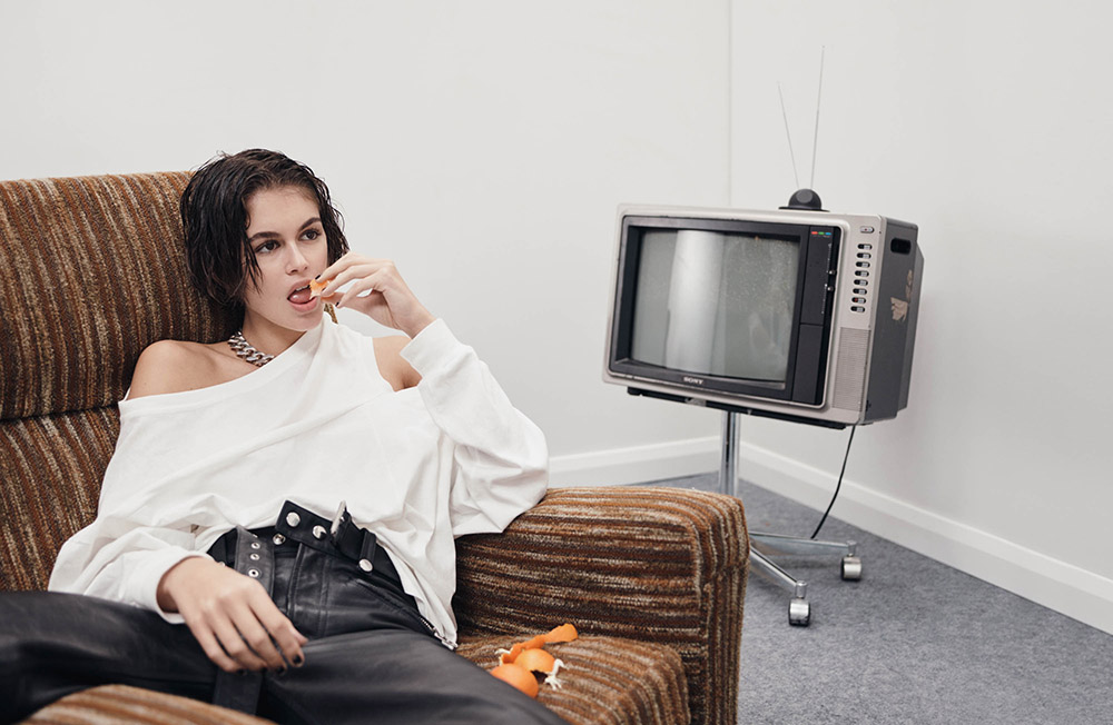 Kaia Gerber by Willy Vanderperre for i-D Magazine Spring 2020