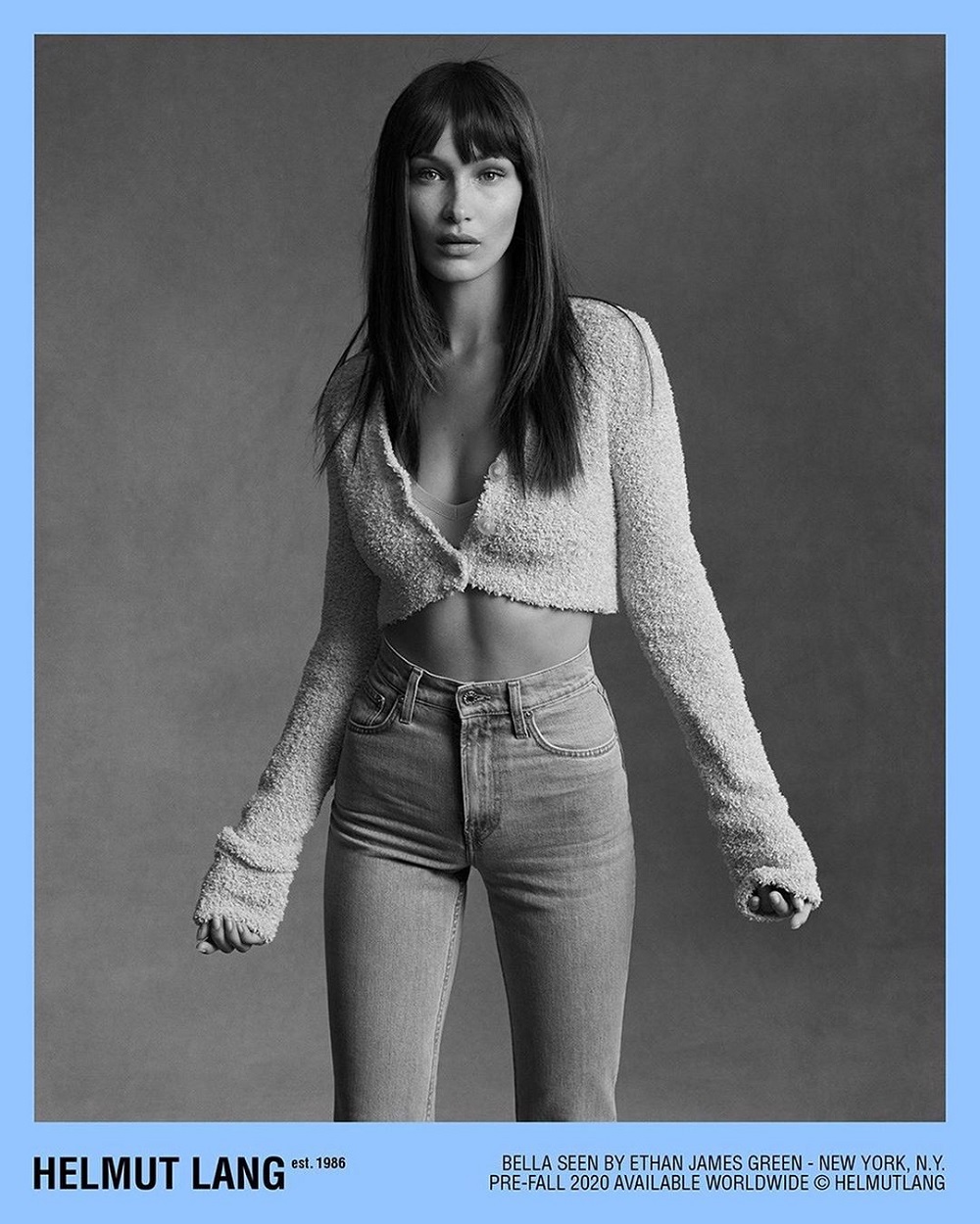 Bella Hadid by Ethan James Green for Helmut Lang Pre-Fall 2020 Ad