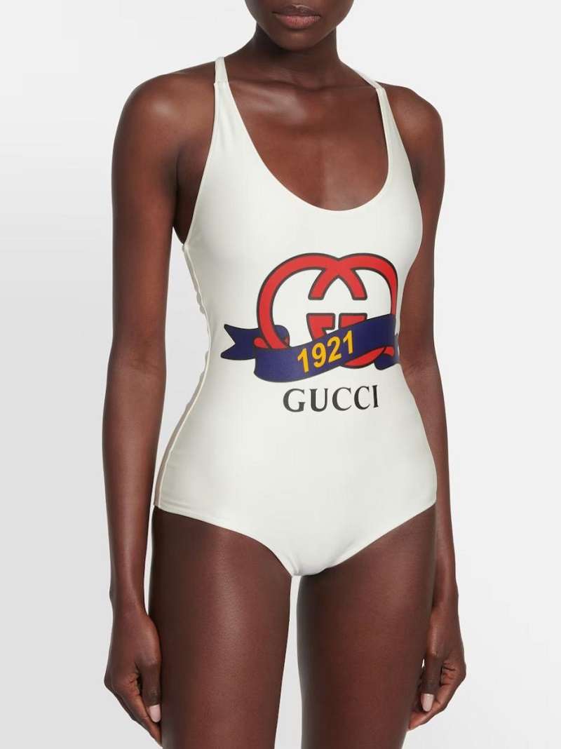 Printed swimsuit in multicoloured - Gucci  Mytheresa