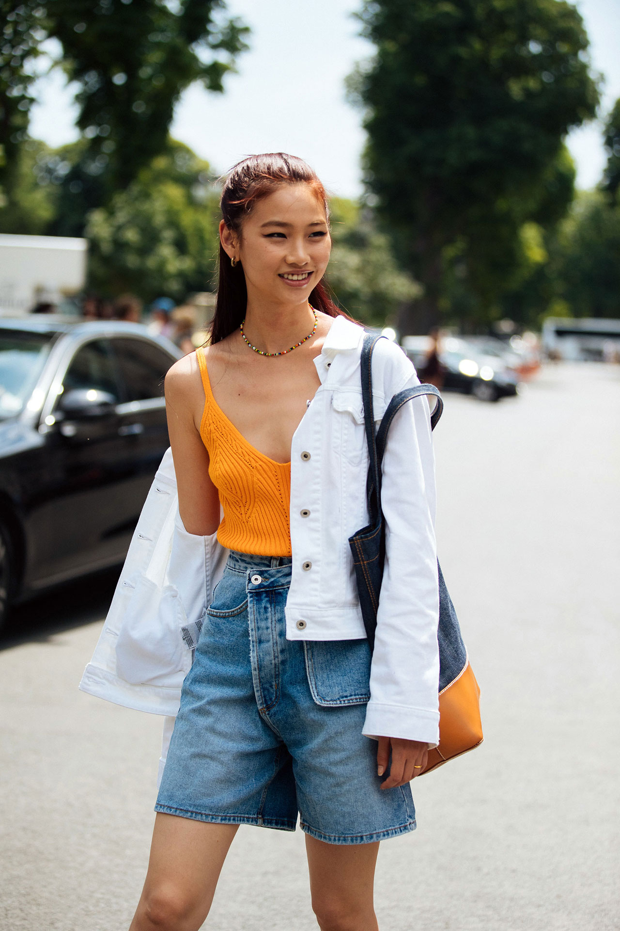 Hoyeon Jung Street Style at Paris Couture Fall-Winter 2019 by Melodie Jeng