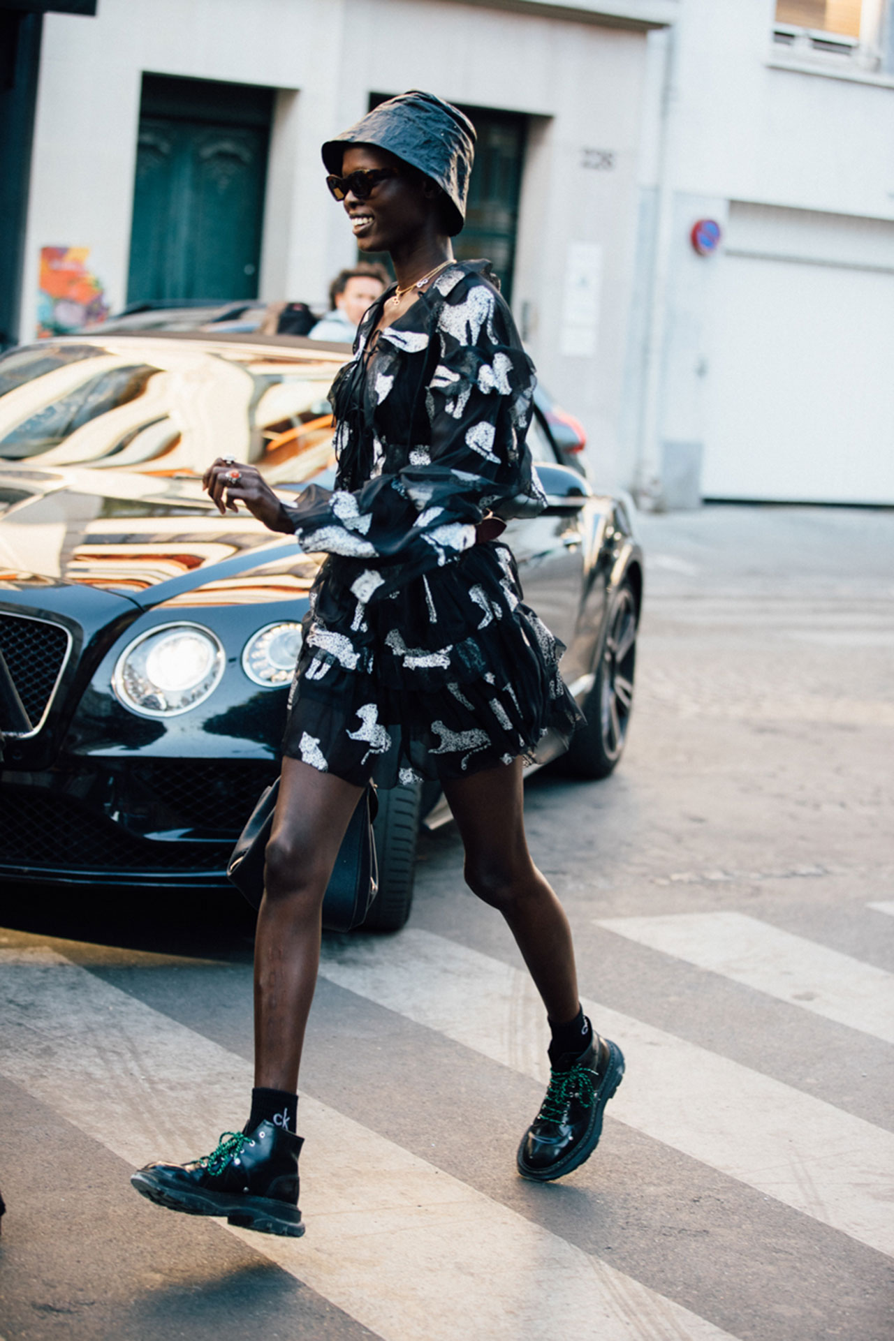 Shanelle Nyasiase Street Style at Paris Couture Fall-Winter 2019 by Melodie Jeng