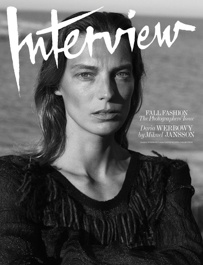 Daria Werbowy Covers Interview Magazine September 2014