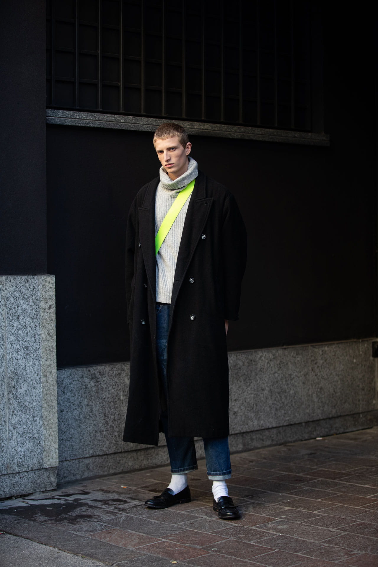 Delta van Melle Street Style at Milan Fashion Week Men’s Fall-Winter 2020 photographed by Melodie Jeng