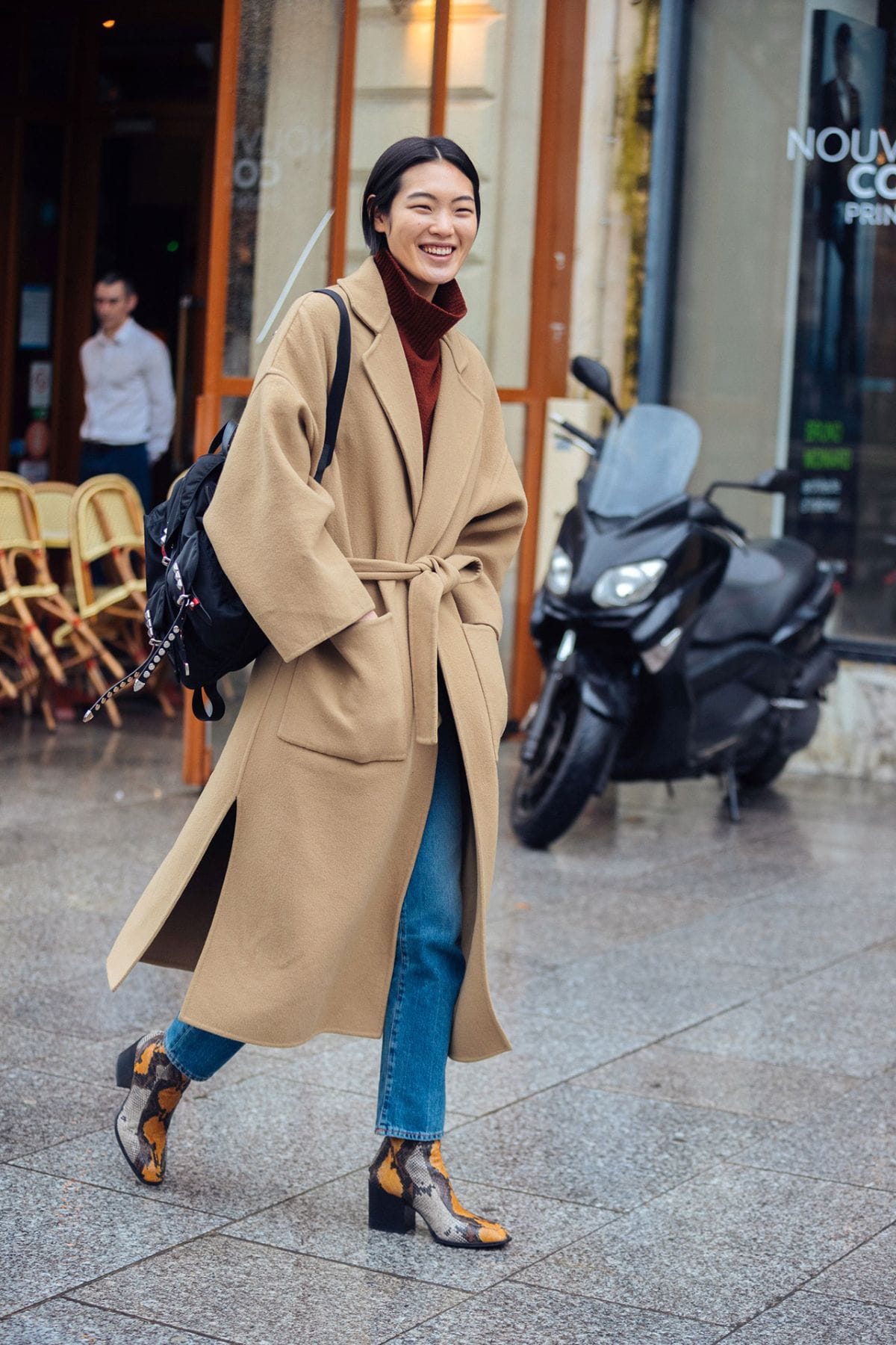 Chiharu Okunugi Street Style at Paris Fashion Week Fall-Winter 2020 by Melodie Jeng