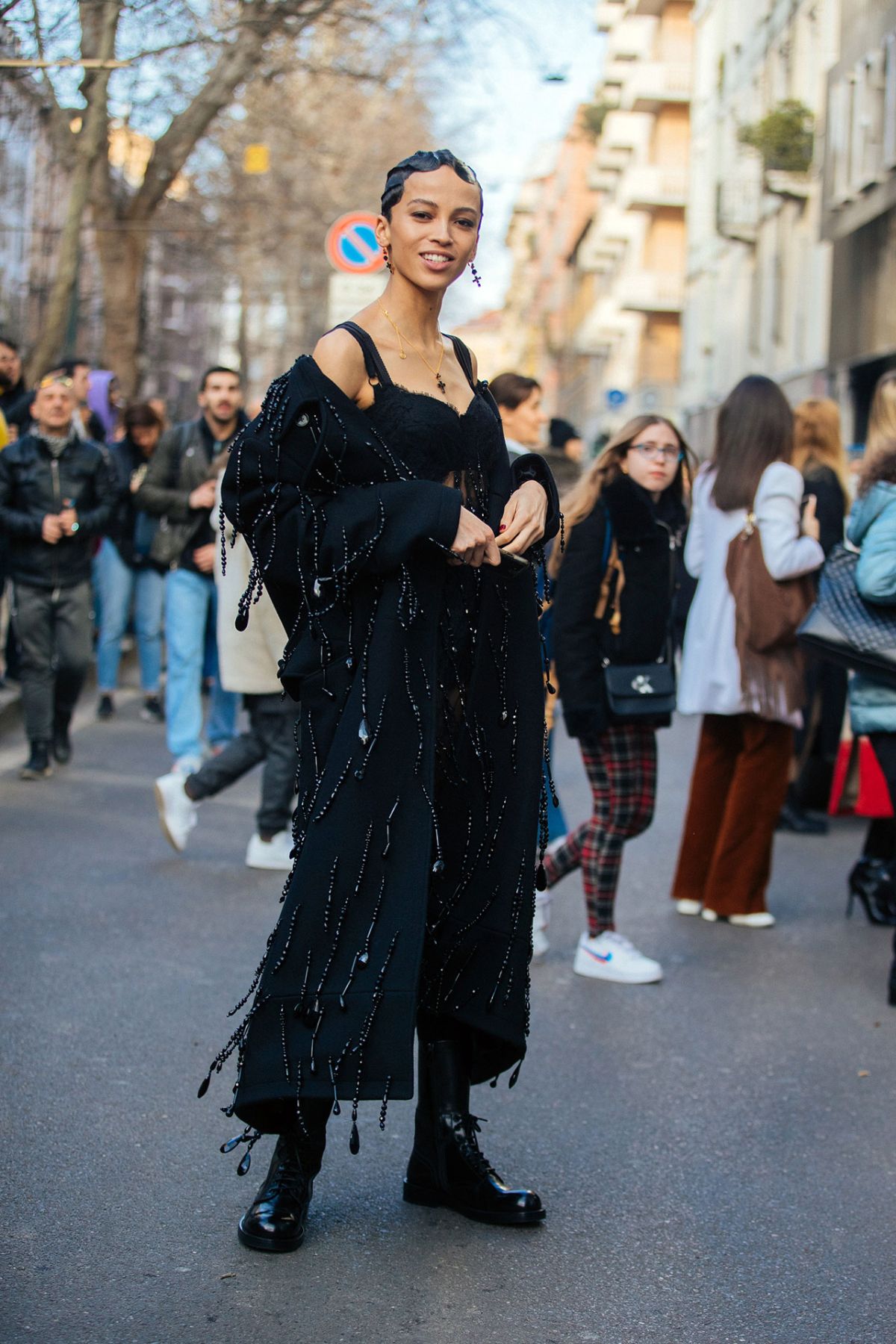 Emily Viviane Street Style at Milan Fashion Week Fall-Winter 2020 by Melodie Jeng