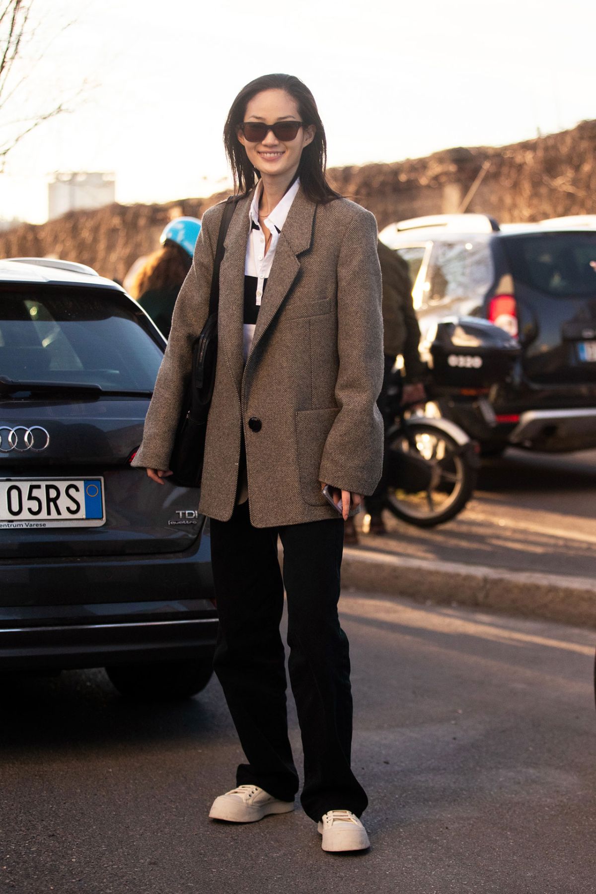 Hyun Ji Shin Street Style at Milan Fashion Week Fall-Winter 2020 by Melodie Jeng