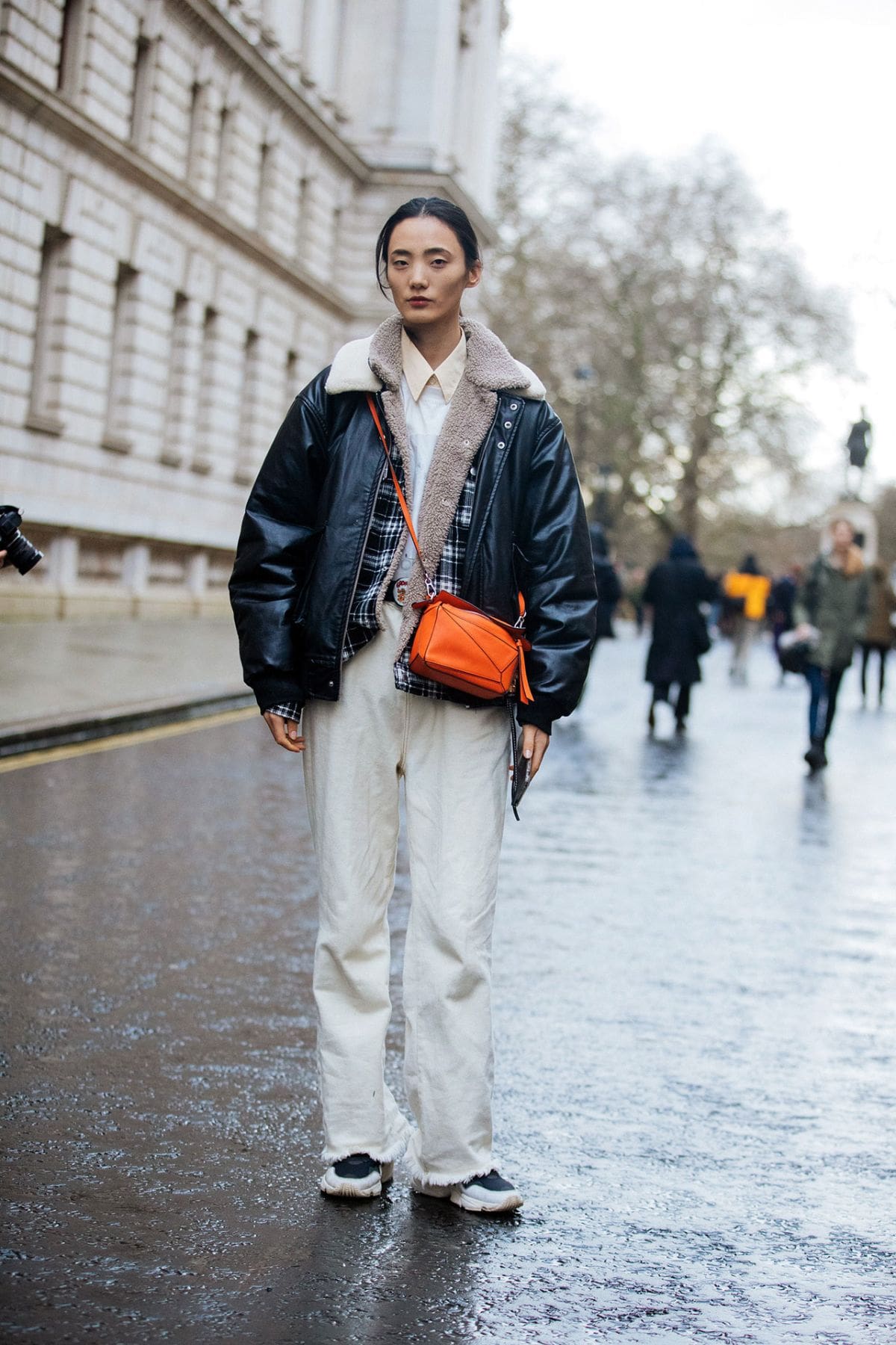 Liu Huan Street Style at London Fashion Week Fall-Winter 2020 by Melodie Jeng