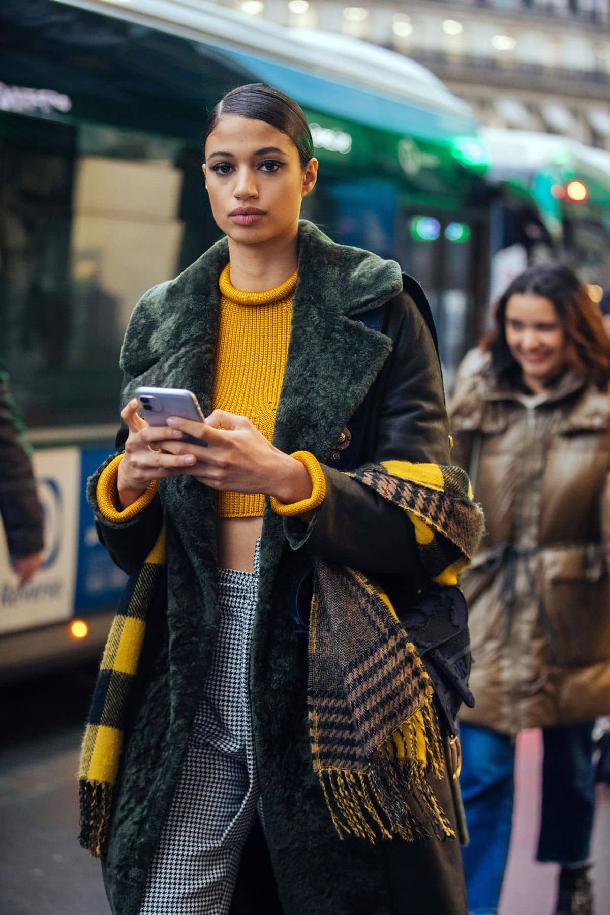 Malika El Maslouhi Street Style at Paris Fashion Week Fall-Winter 2020 by Melodie Jeng