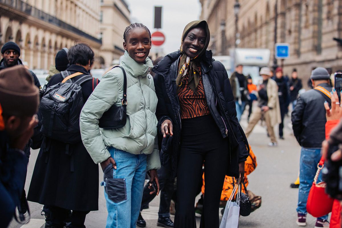 Maty Fall & Nyagua Ruea Street Style at Paris Fashion Week Fall-Winter 2020 by Melodie Jeng