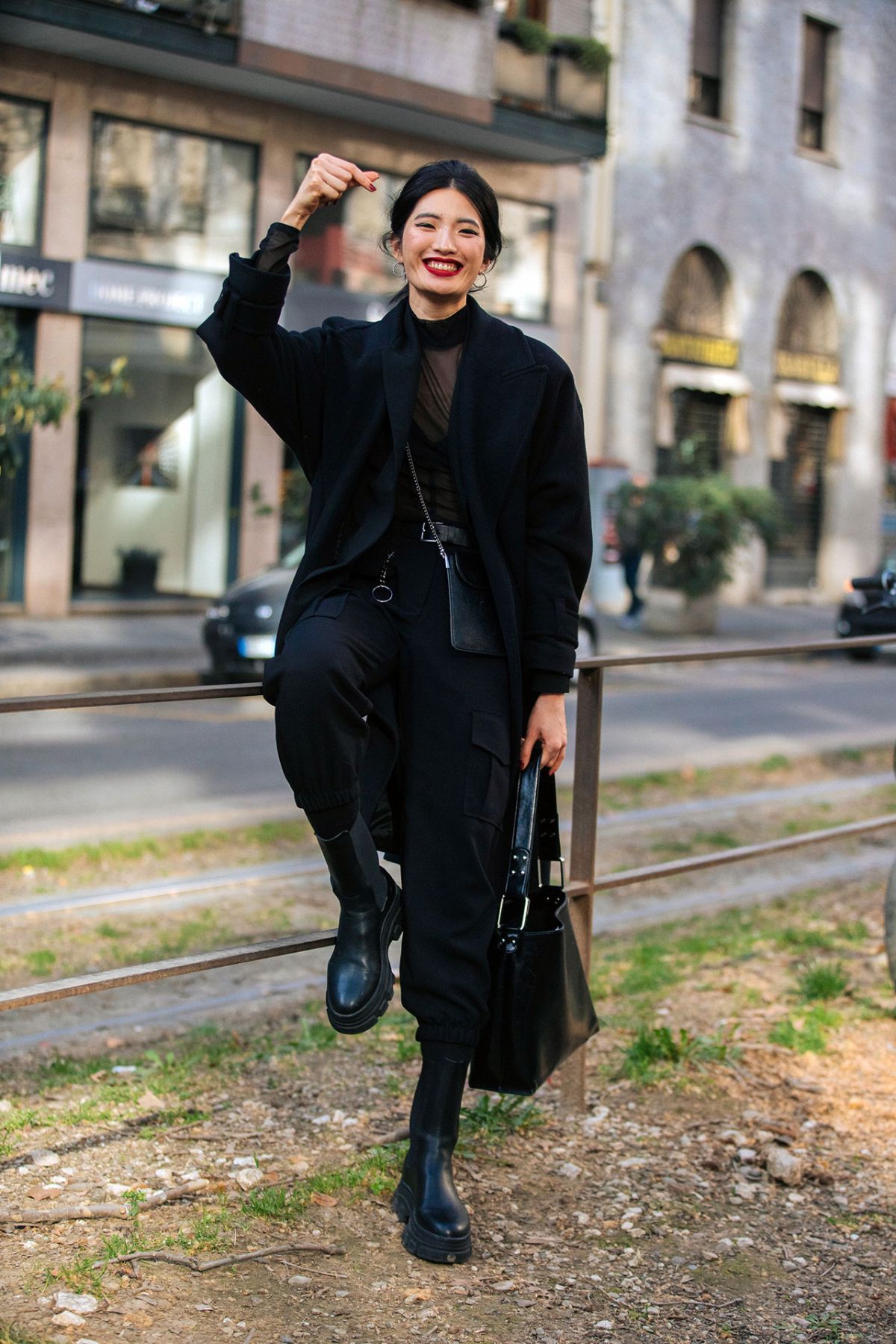 Nuri Son Street Style at Milan Fashion Week Fall-Winter 2020 by Melodie Jeng