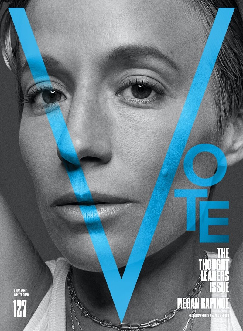 Megan Rapinoe by Inez van Lamsweerde & Vinoodh Matadin for The Thought Leaders Issue. Stylist: Aryeh Lappin