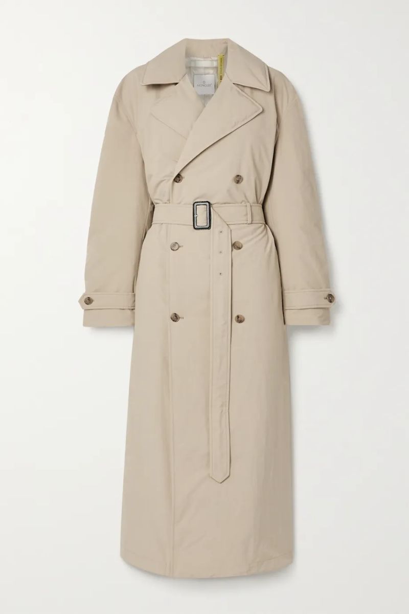 Moncler Genius + 1 JW Anderson 
Montacute padded shell down trench coat Net-a-Porter Wardrobe essentials