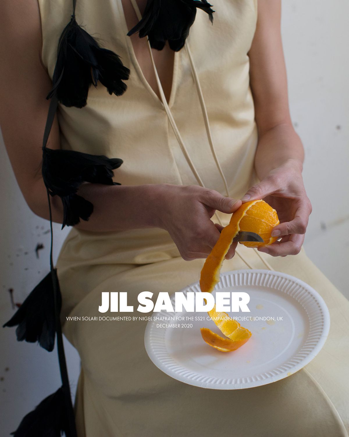 Vivien Solari by Nigel Shafran for Jil Sander Spring-Summer 2021 Ad Campaign