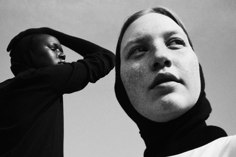 Ajak Deng & Teresa Lui by Jack Davison for The Row Fall 2020 Ad Campaign
