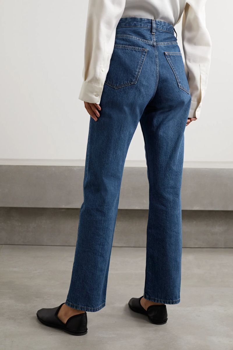 Mid denim Christie high-rise straight-leg jeans NET-A-PORTER Designer Jeans for Women 