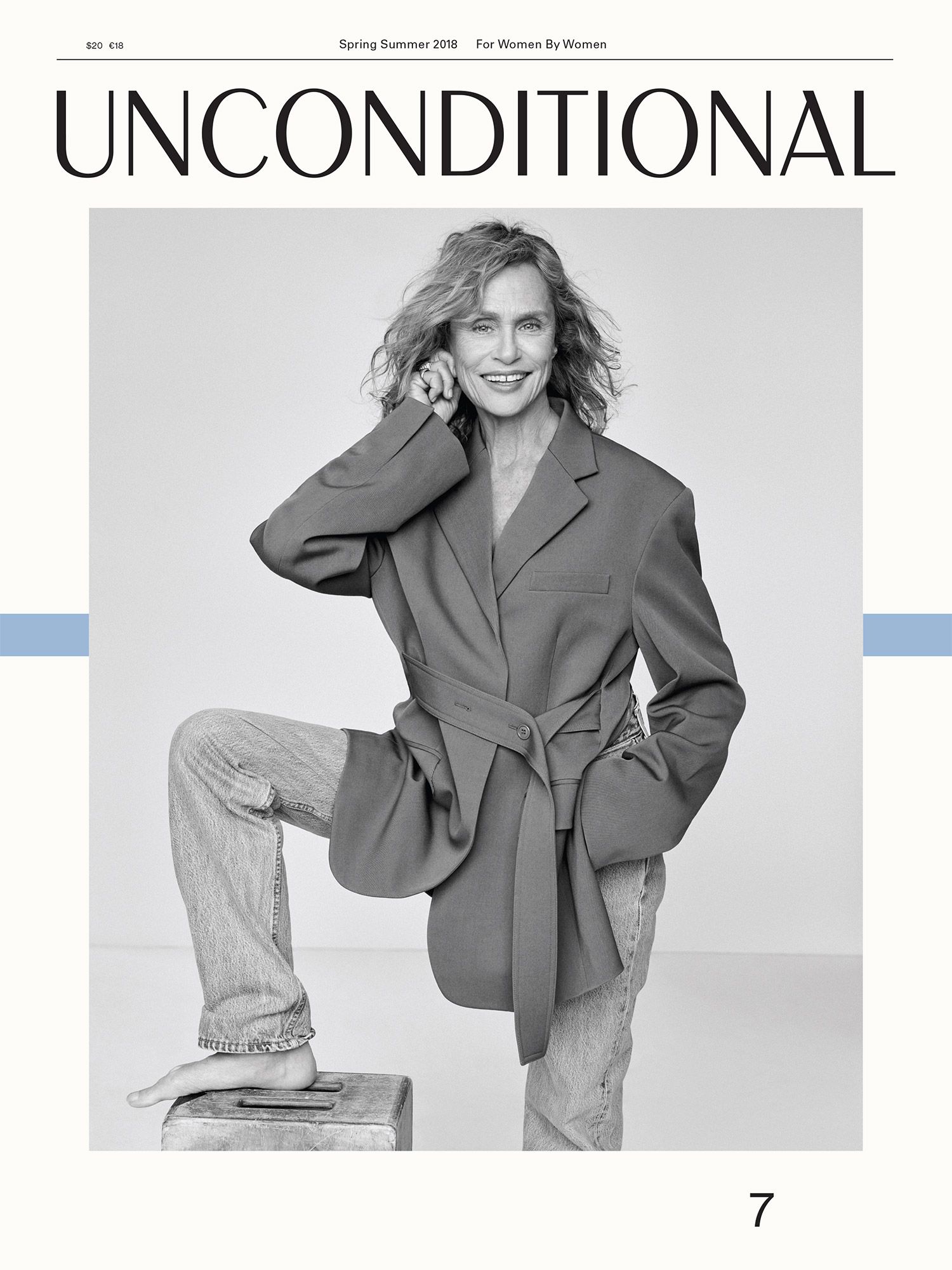 Lauren Hutton Covers Unconditional Magazine Spring-Summer 2018