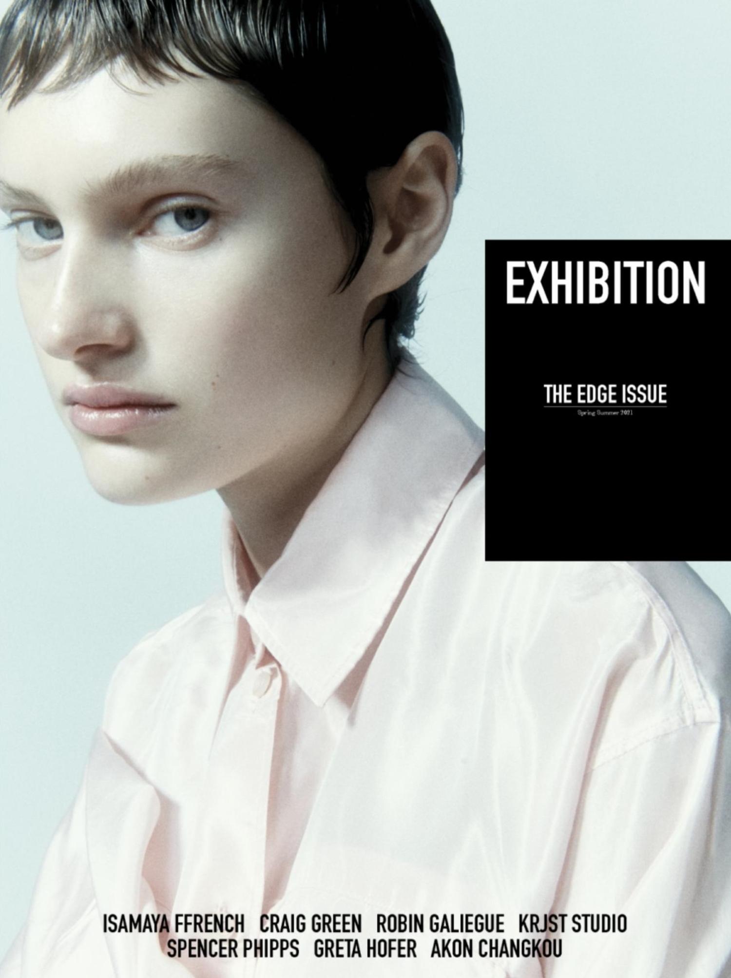Greta Hofer Covers Exhibition Magazine Spring-Summer 2021 - The Edge Issue