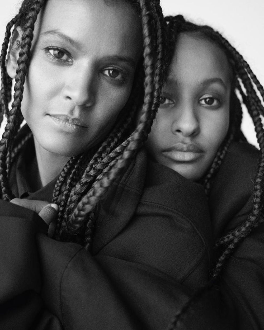 Liya Kebede and Raee in Paris Bookstores with Louis Vuitton