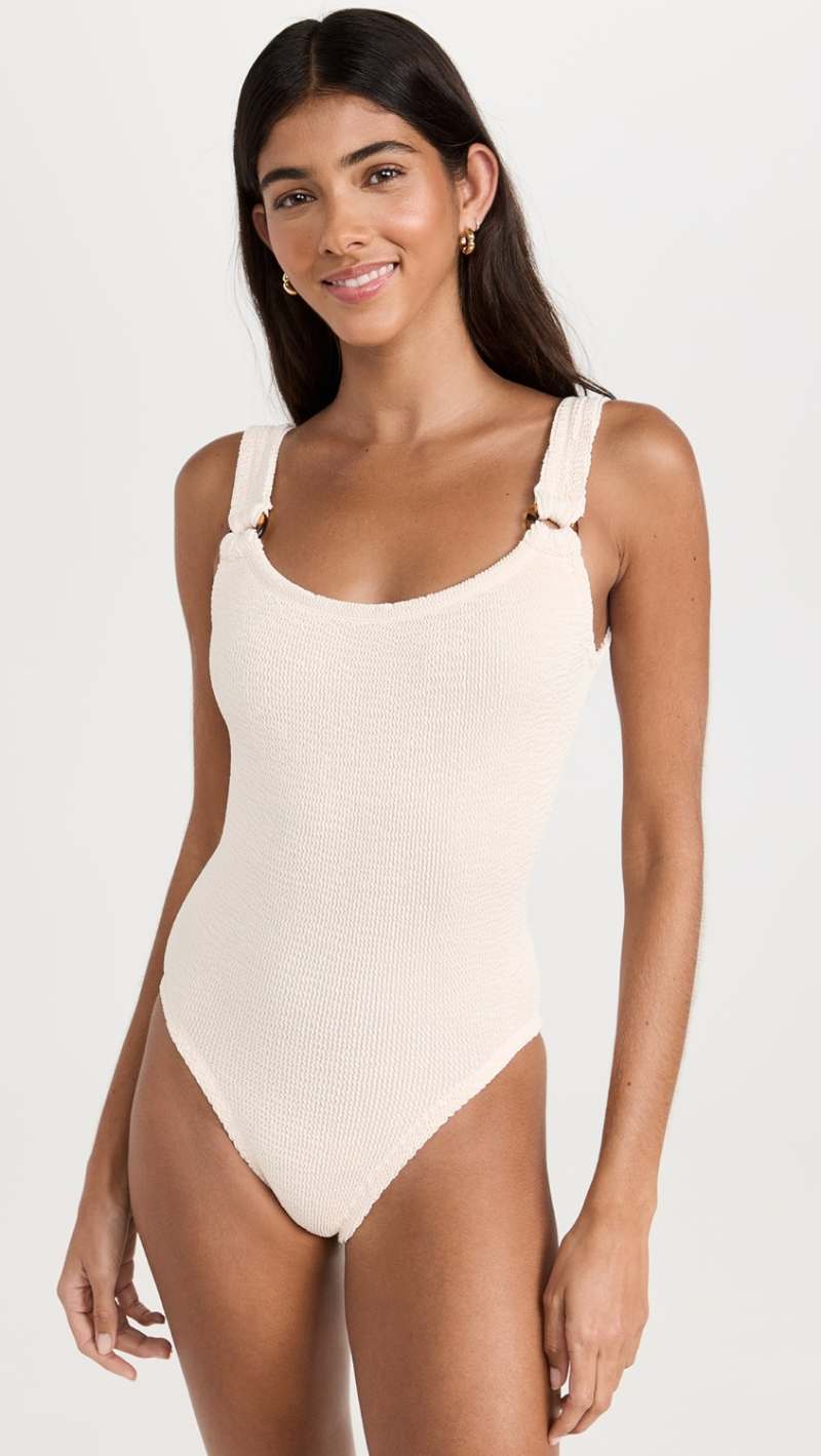 Hunza G Blush Domino Swim One Piece  Shopbop