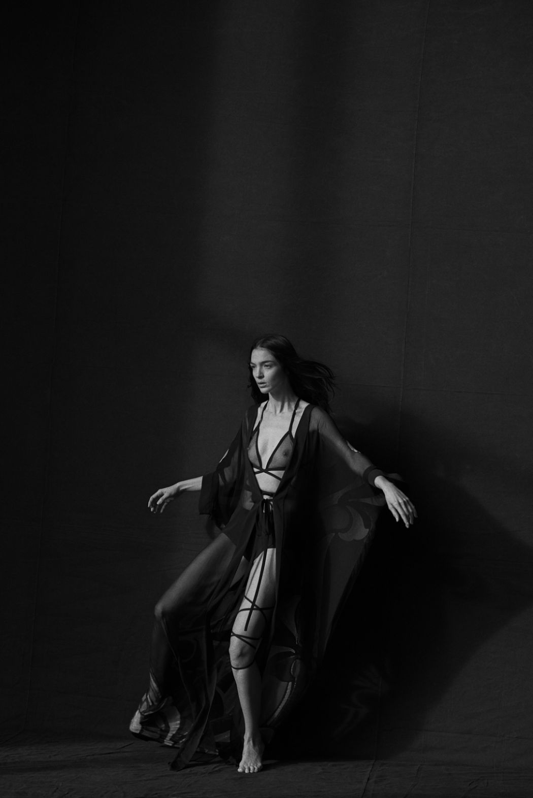 Mariacarla Boscono by Peter Lindbergh for Vogue Italia January 2014